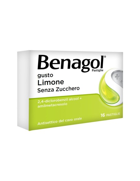 Benagol Antisettico Bocca e Gola Limone Senza Zucchero