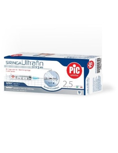 Siringa ultrafine sterile 2,5 ml 10 pezzi