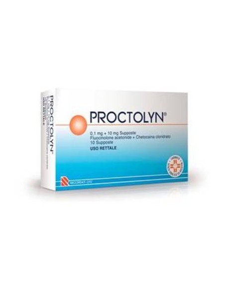 Sollievo EMORROIDI con Proctolyn 0,1 mg + 10 mg