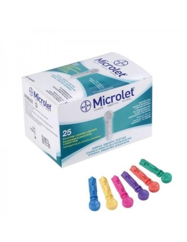 Lancette pungidito colorate Microlet - 25 pezzi