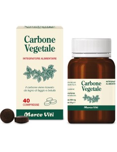 Marco Viti Carbone Vegetale Integratore Intestinale 40 Compresse