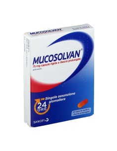 Mucosolvan 75mg Ambroxolo 20 Capsule Rigide a Rilascio Prolungato