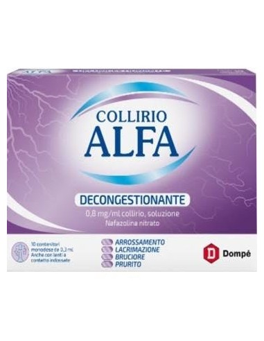 Collirio Nafazolina Monodose 0,8 mg/ml - Decongestionante