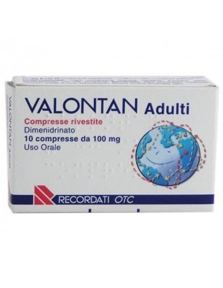 Dimenidrinato Antinausea 100 mg - 10 Compresse