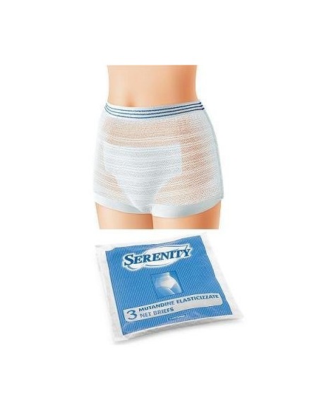 Mutandina elastica a rete per pannoloni XL - 3 pezzi