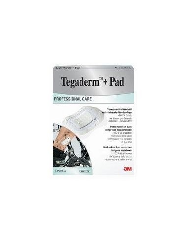 Tegaderm: cerotto con tampone 9x15 cm 5 pezzi