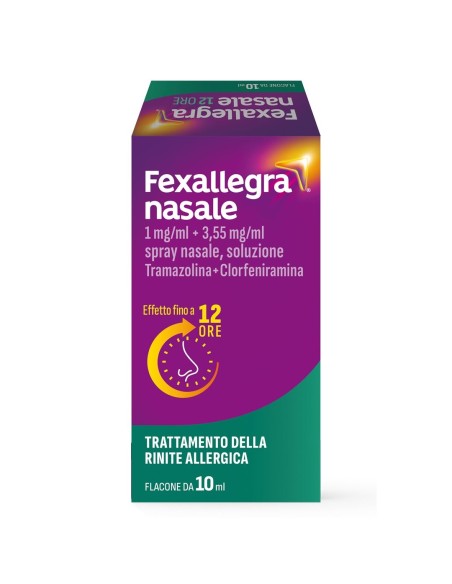 Spray Nasale Antistaminico Decongestionante rapido sollievo