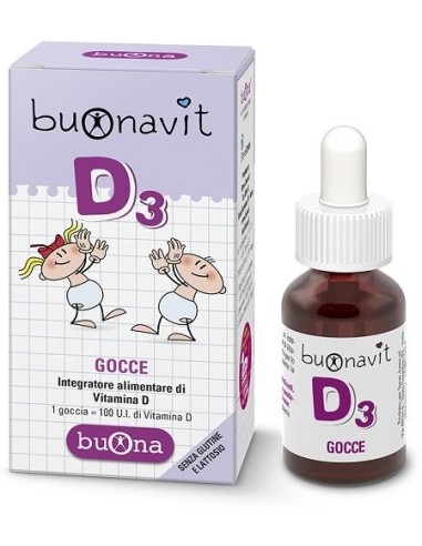 Vitamina D D3 per ossa bambini - Buonavit