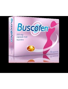 Buscofen 200 mg Ibuprofene Analgesico 12 Capsule Molli