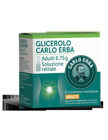 Glicerolo Carlo Erba Adulti 6,75g - Clismi Rettali