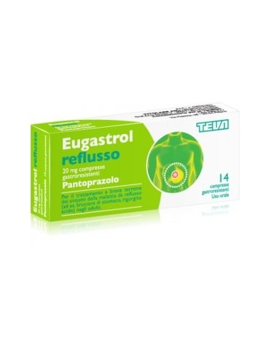 Pantoprazolo 20mg - sollievo reflusso gastrico