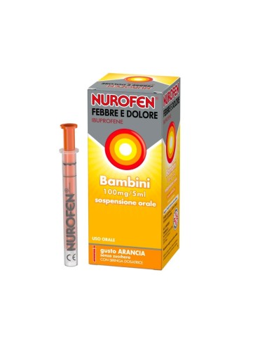 Febbre e Dolore Bambini 100 mg/5 ml Arancia