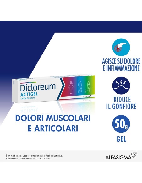 Diclofenac 1% Gel per Dolori Articolari e Muscolari