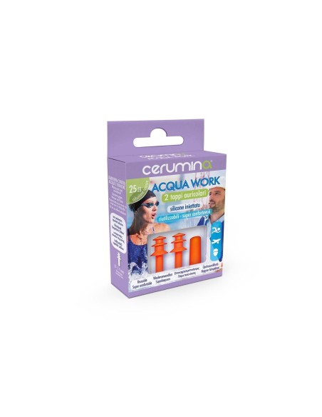 Tappi Auricolari Silicone Cerumina Acqua Work