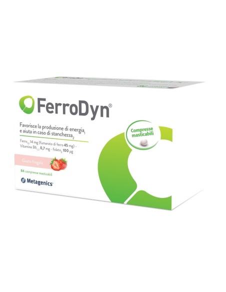 Integratore di Ferro Ferrodyn 84 Compresse Masticabili