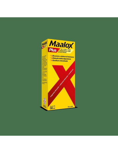 Maalox Plus Sospensione Orale Antiacido Limone - Sollievo