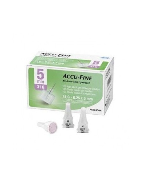 Aghi Penna Insulina 5mm 31G 100 Pezzi