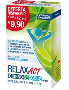 Relax Act Giorno Gocce Integratore 40 ml
