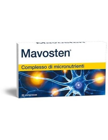 Nervi sani: integratore micronutrienti Mavosten 20 compresse