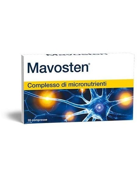 Nervi sani: integratore micronutrienti Mavosten 20 compresse