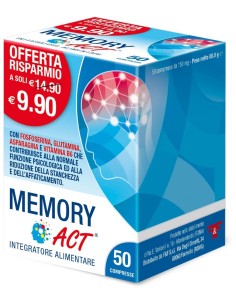 Memory Act Integratore per la Memoria 50 Compresse