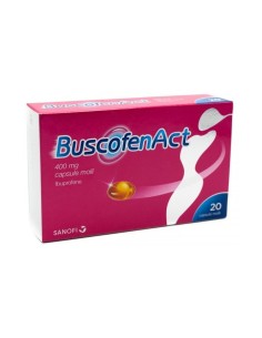 Buscofen Act 400 mg Ibuprofene Analgesico 20 Capsule Molli