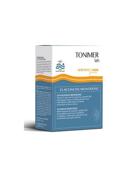 Tonimer Soluzione Ipertonica: Aerosol 18 Flaconcini 3 ml