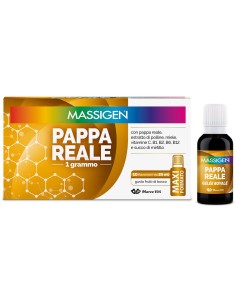 Massigen Pappa Reale Integratore Tonico Bambini e Anziani 10 Flaconcini