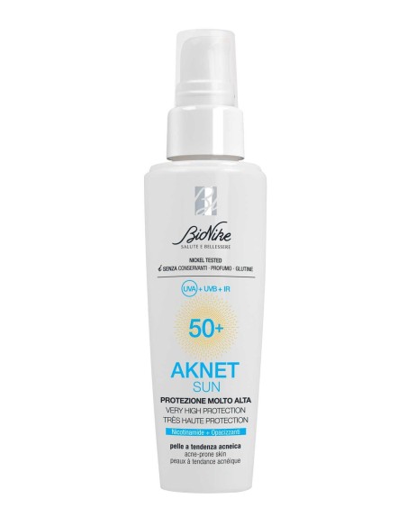 Protezione solare SPF 50+ per pelle acneica