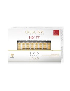 Crescina Transdermic Ri-Crescita HB 177 Trattamento Hair Booster per la Ricrescita dei capelli 200 Donna 20 fiale