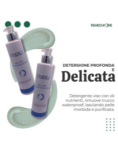 REMEDIA ONE - ETHEREA Latte Nutrisensoriale, Detergente Viso con Olio di Cocco, Ricino e Mandorle, Vitamina E, 250ml 2