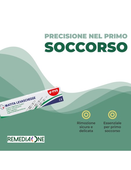 REMEDIA ONE - Matita Levaschegge, Matita Magnetica Oculare per Rimozione Schegge, Strumento di Primo Soccorso