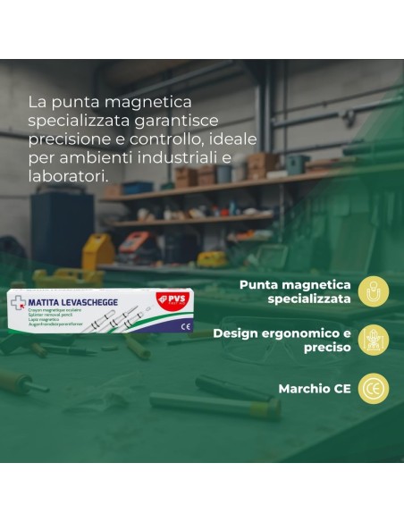 REMEDIA ONE - Matita Levaschegge, Matita Magnetica Oculare per Rimozione Schegge, Strumento di Primo Soccorso