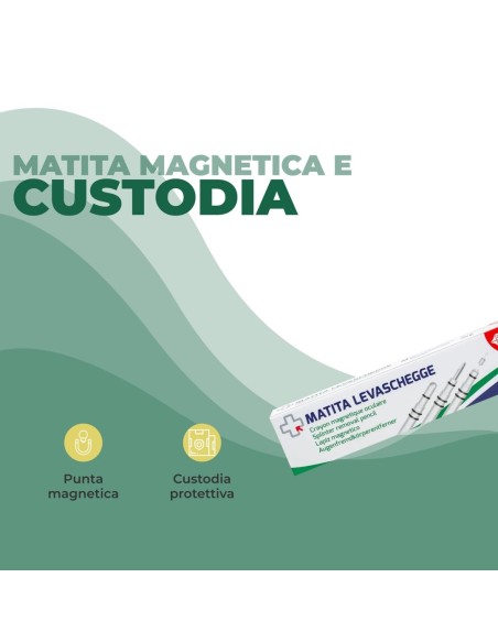 REMEDIA ONE - Matita Levaschegge, Matita Magnetica Oculare per Rimozione Schegge, Strumento di Primo Soccorso