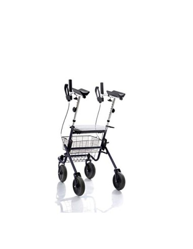 ROLLATOR IN ACCIAIO 4 RUOTE ANTIBRACHIALE Art. RP691