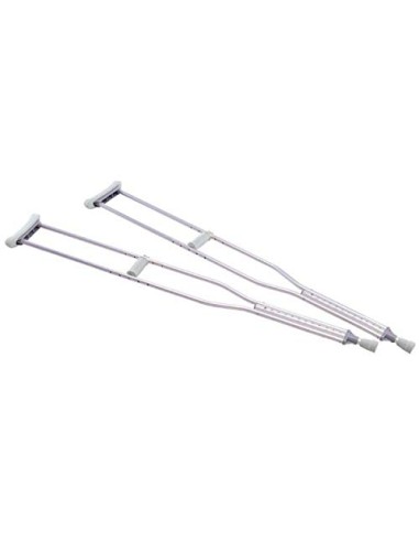 Stampelle sottoascellari in alluminio anodizzato Adulti Serie Brio Large PAIO Art. RP711*