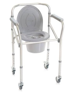 SEDIA COMODA - 4 FUNZIONI IN 1 -SU RUOTE cod.art. RP782
