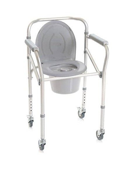 SEDIA COMODA - 4 FUNZIONI IN 1 -SU RUOTE cod.art. RP782