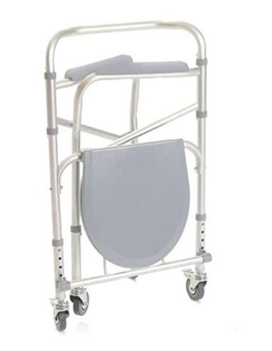 SEDIA COMODA - 4 FUNZIONI IN 1 -SU RUOTE cod.art. RP782