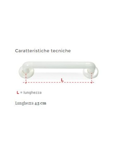 MANIGLIA PER BAGNO MM 36 X 45 CM cod.art. RS972-45