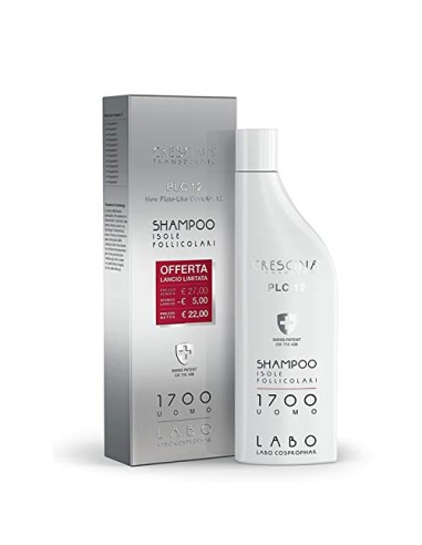 LABO CRESCINA Isole Follicolari PLC 12 SHAMPOO Ri-Crescita Capelli 1700 UOMO 150ml