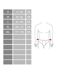 PAVIS Erniaslip Slip Uomo per Contenzione di Ernie Inguinali (Nero, XXL) 2