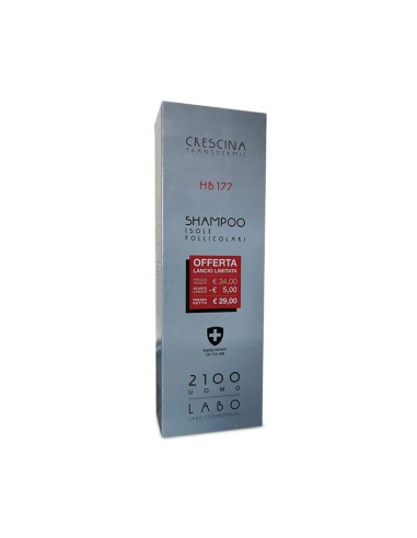 Labo Crescina Transdermic HB 177 Shampoo Ri- Crescita Capelli 2100 per Uomo 150ml