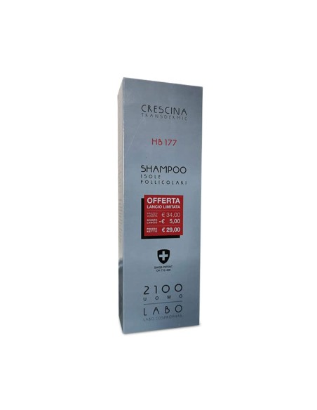 Labo Crescina Transdermic HB 177 Shampoo Ri- Crescita Capelli 2100 per Uomo 150ml