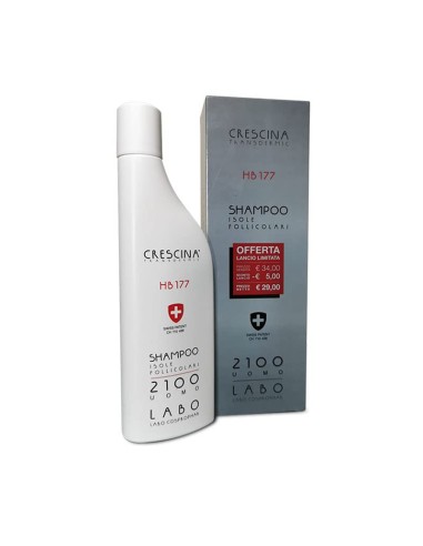 Labo Crescina Transdermic HB 177 Shampoo Ri- Crescita Capelli 2100 per Uomo 150ml