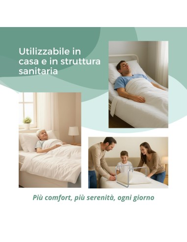 REMEDIA ONE - Alza Coperte Smontabile in Alluminio Anodizzato – Alzacoperte per Piedi Anziani e Pazienti, Solleva Coperte per Pi