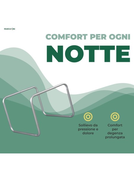REMEDIA ONE - Alza Coperte Smontabile in Alluminio Anodizzato – Alzacoperte per Piedi Anziani e Pazienti, Solleva Coperte per Pi