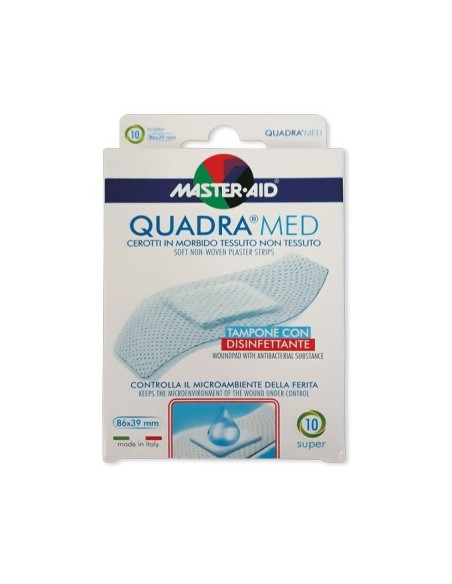 Cerotti Master Aid Quadra Med 86x39 mm 10 pz